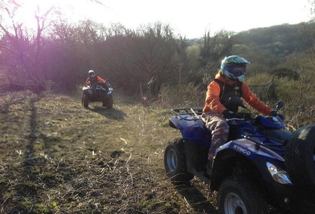 Quad biking